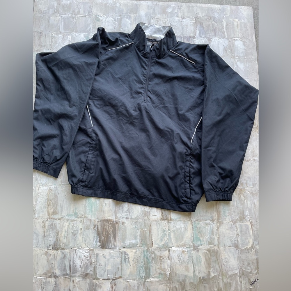 PAGE and TUTTLE Mens Free Swing Windbreaker Casual Outerwear Athletic - Black XL